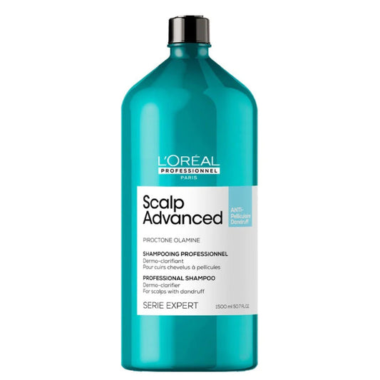 L’Oréal Professionnel Scalp Advanced Anti-Dandruff Dermo-Clarifier Shampoo (1500 ml) Removes Dandruff