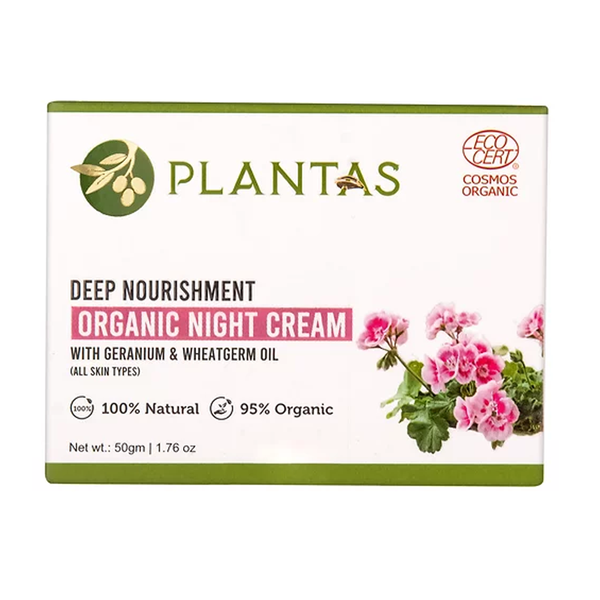 Plantas Organic Night Cream - Deep Nourishment 50g