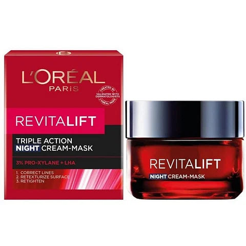Loreal Paris Revitalift Triple Action Night Cream Mask 50ml