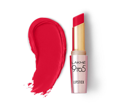 Lakme 9 To 5 Primer + Matte Lipstick - MR2 Red Coat (3.6g)