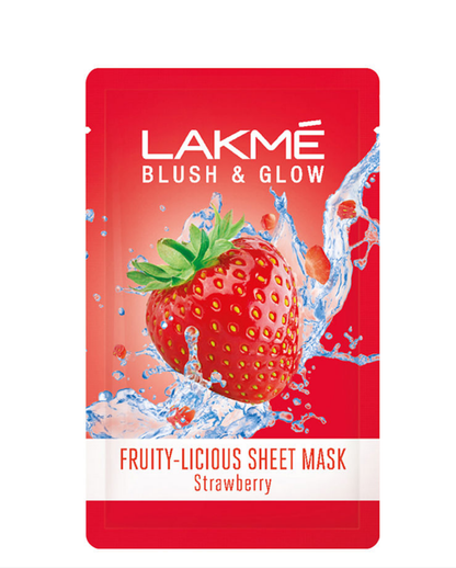 Lakme Blush & Glow Sheet Mask - Strawberry (20ml)