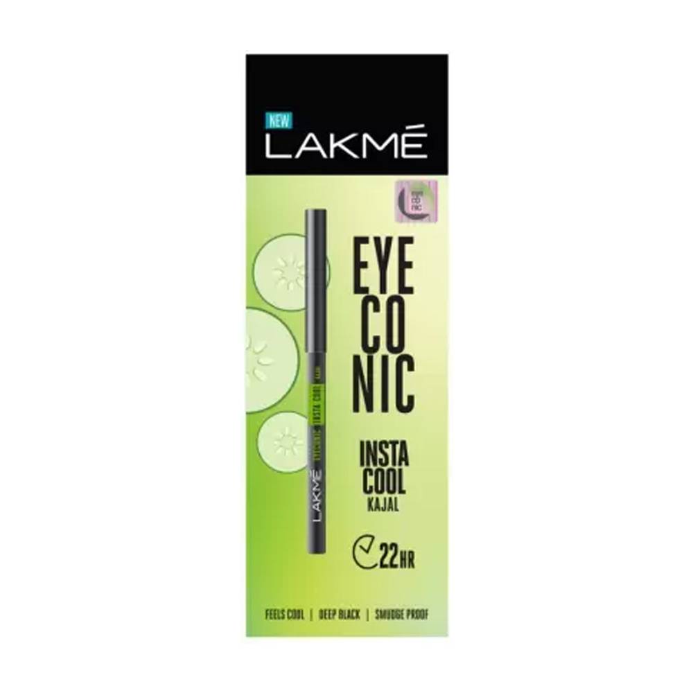 Lakmé Eyeconic Insta Cool Kajal  (Black, 0.35 g)