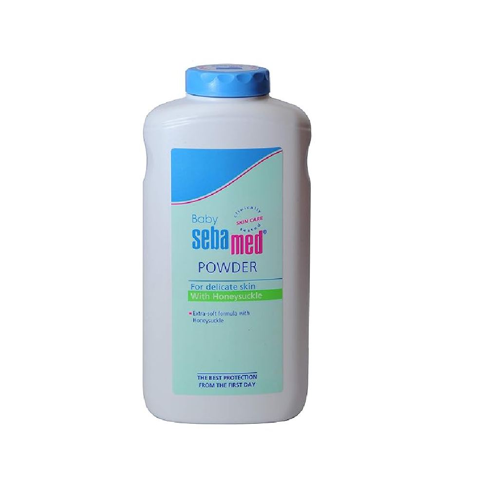 Sebamed Baby Powder with Honeysuckle|Ideal for prickly heat | Keeps newborn’s skin fresh | 200 gm