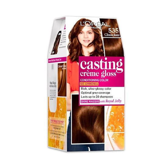L'Oreal Paris Casting Creme Gloss Hair Color - Chocolate 535 (87.5gm+72ml)
