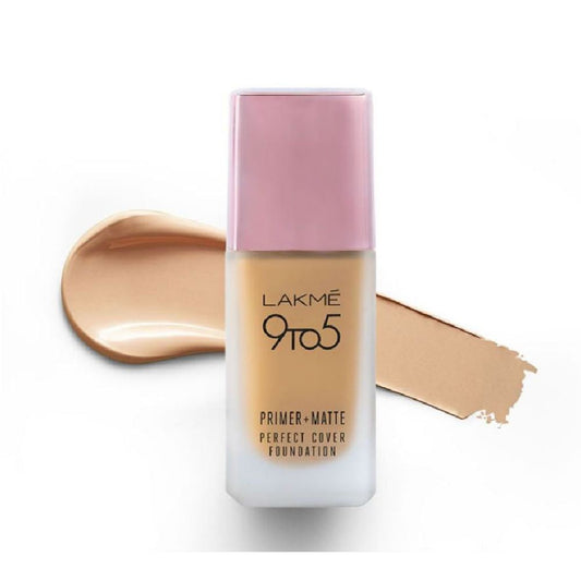 Lakme 9 To 5 Primer + Matte Perfect Cover Foundation - N220 Neutral Medium (25ml)