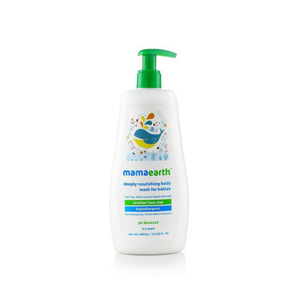 Mamaearth Deeply nourishing natural baby wash (400 ml, 0-5 Yrs)