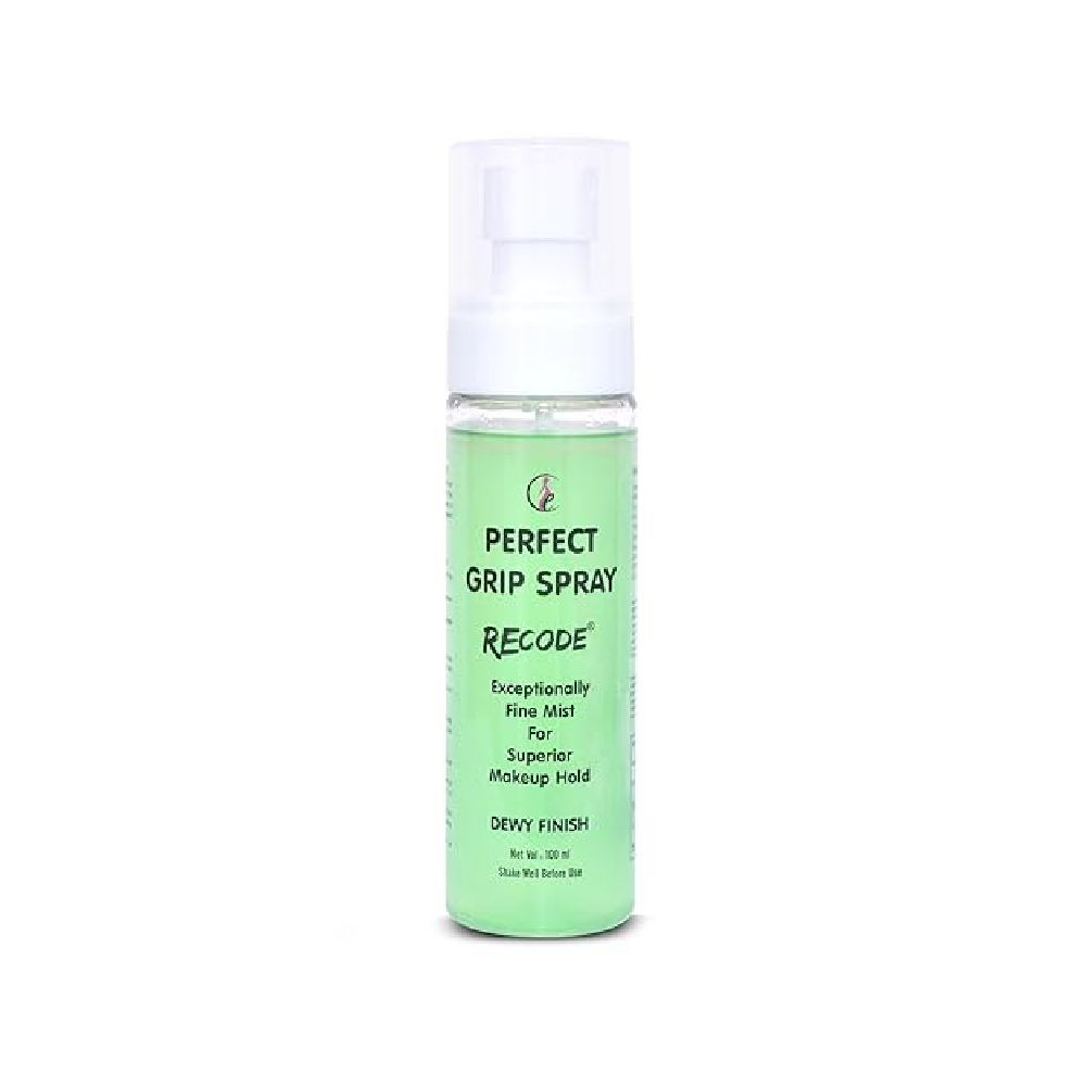 Recode Perfect Grip Spray Makeup Fixer 100 Ml|Dewy Finish|Vitamin E Enriched|Long Lasting|Keeps Makeup Intact|Hydrates, Soothes & Refreshes Skin