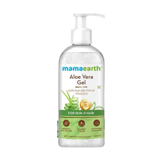 Mamaearth Aloe Vera Gel With Vitamin E For Skin and Hair (300ml)