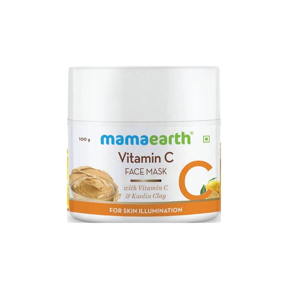 Mamaearth Vitamin C Face Mask with Kaolin Clay for Skin Illumination (100gm)
