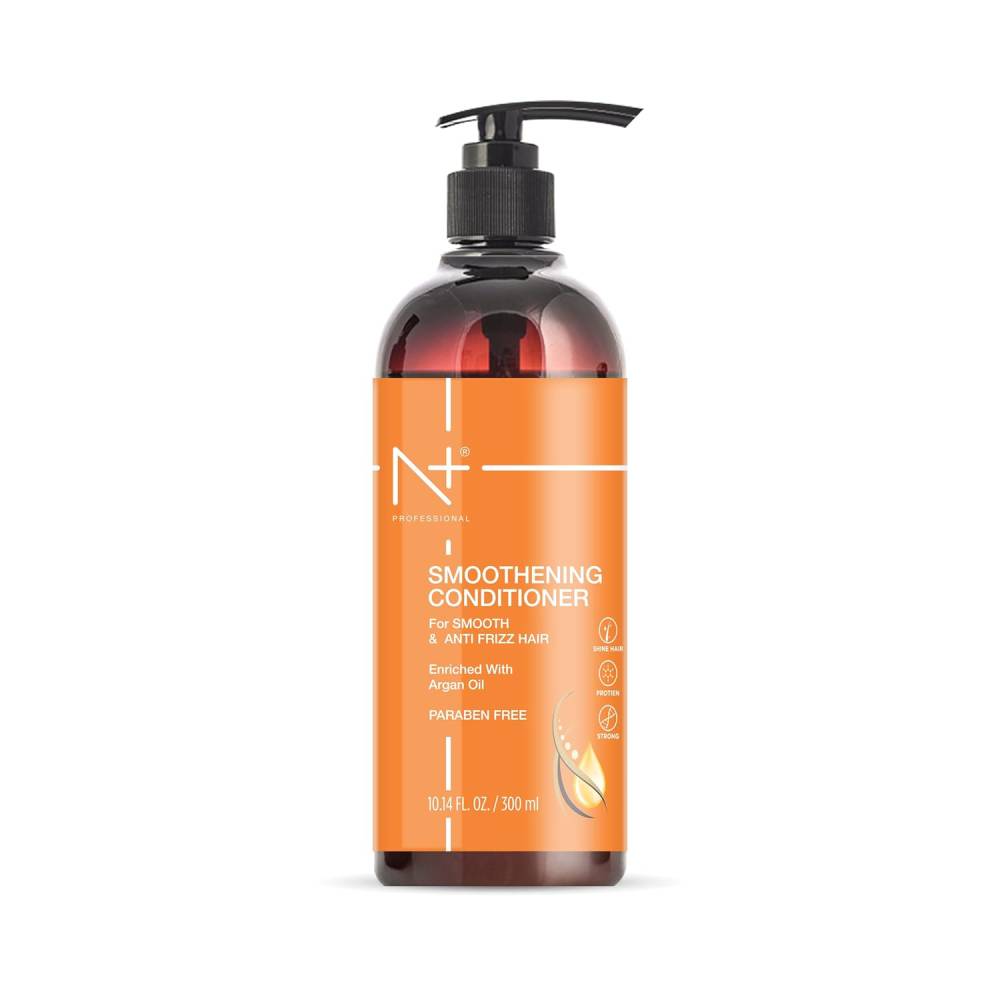 N PLUS Professional Smoothening Conditioner, For Smooth & Anti Frizz Hair, Enriched with Argan Oil, Paraben Free