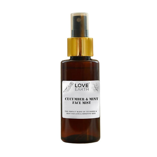 Love Earth Cucumber Mint Face Mist Toner with Cucumber Mint for Acne Defense and Sensitive Skin 100ml