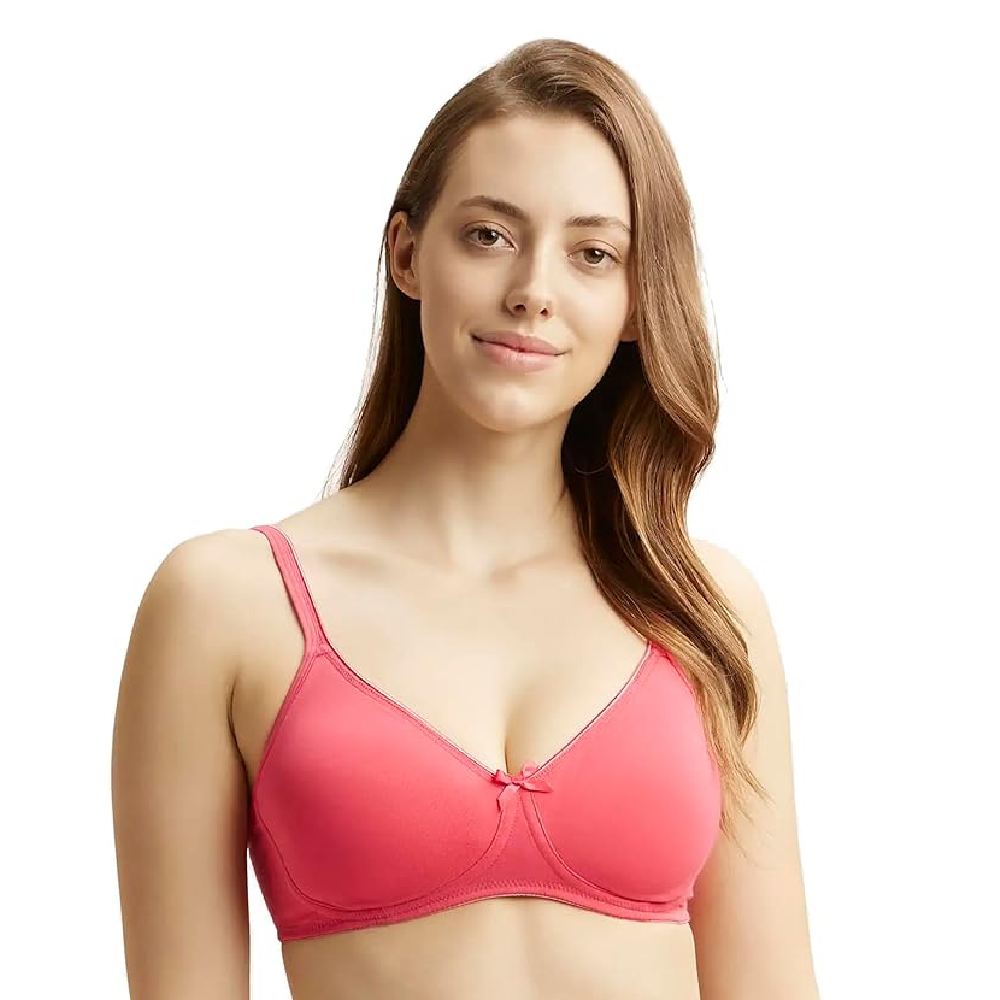 Jockey 1722 Women's Wirefree Non Padded Super Combed Cotton Elastane Stretch Medium Coverage 34B