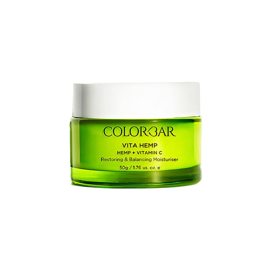 ColorBar Vita Hemp & Vitamin C Restoring & Balancing Moisturiser - Provides Radiant Skin, 50 g