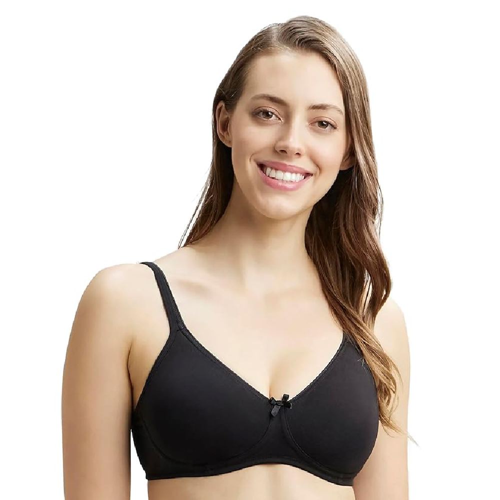 Jockey 1722 Women's Wirefree Non Padded Super Combed Cotton Elastane Stretch Medium Coverage 34B