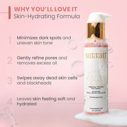 Sukkati's Balancing + Brightening Face Cleanser 100ml