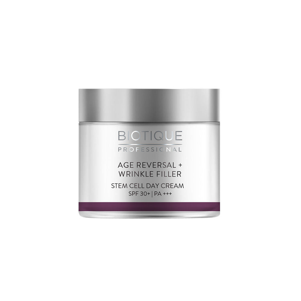 Biotique Professional Age Reversal + Wrinkle Filler Stem Cell Day Cream SPF 30 (50g)