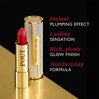 MyGlamm POUT by Karan Johar Glossy Plumping Lipstick - True Pout (3.5 g)