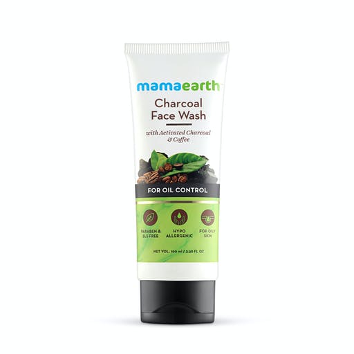 Mamaearth Charcoal Face Wash with Activated Charcoal & Coffee for Oil Control (100ml)