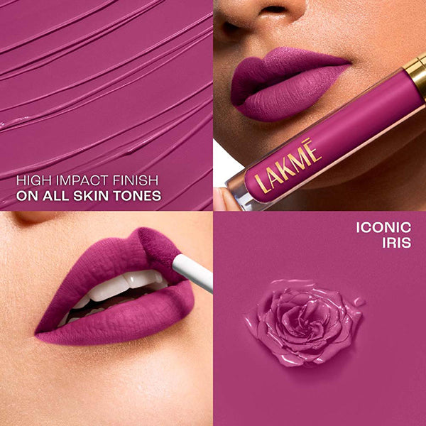 Lakme Rouge Bloom Matte Lip Liquid Iconic Iris 501 3.5 ml