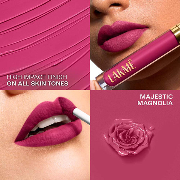 Lakme Rouge Bloom Matte Lip Liquid Majestic Magnolia 202