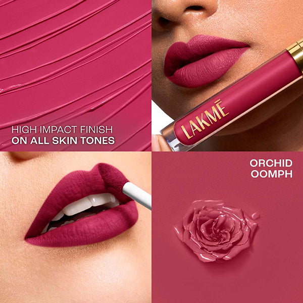 Lakme Rouge Bloom Matte Lip Liquid Orchid Oomph 203