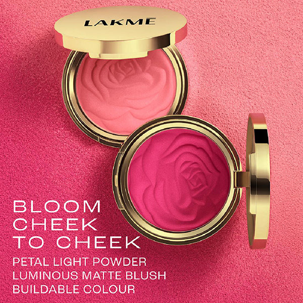 Lakme Showstopper Collection Rouge Bloom Powder Blush Pink Blossom