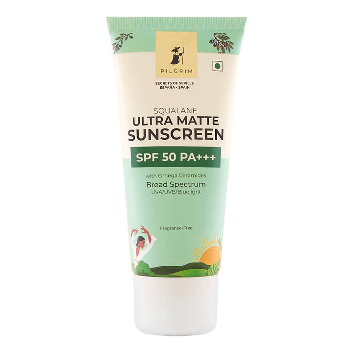 Pilgrim Squalane Ultra Matte Sunscreen SPF 50 PA+++ 50 gm