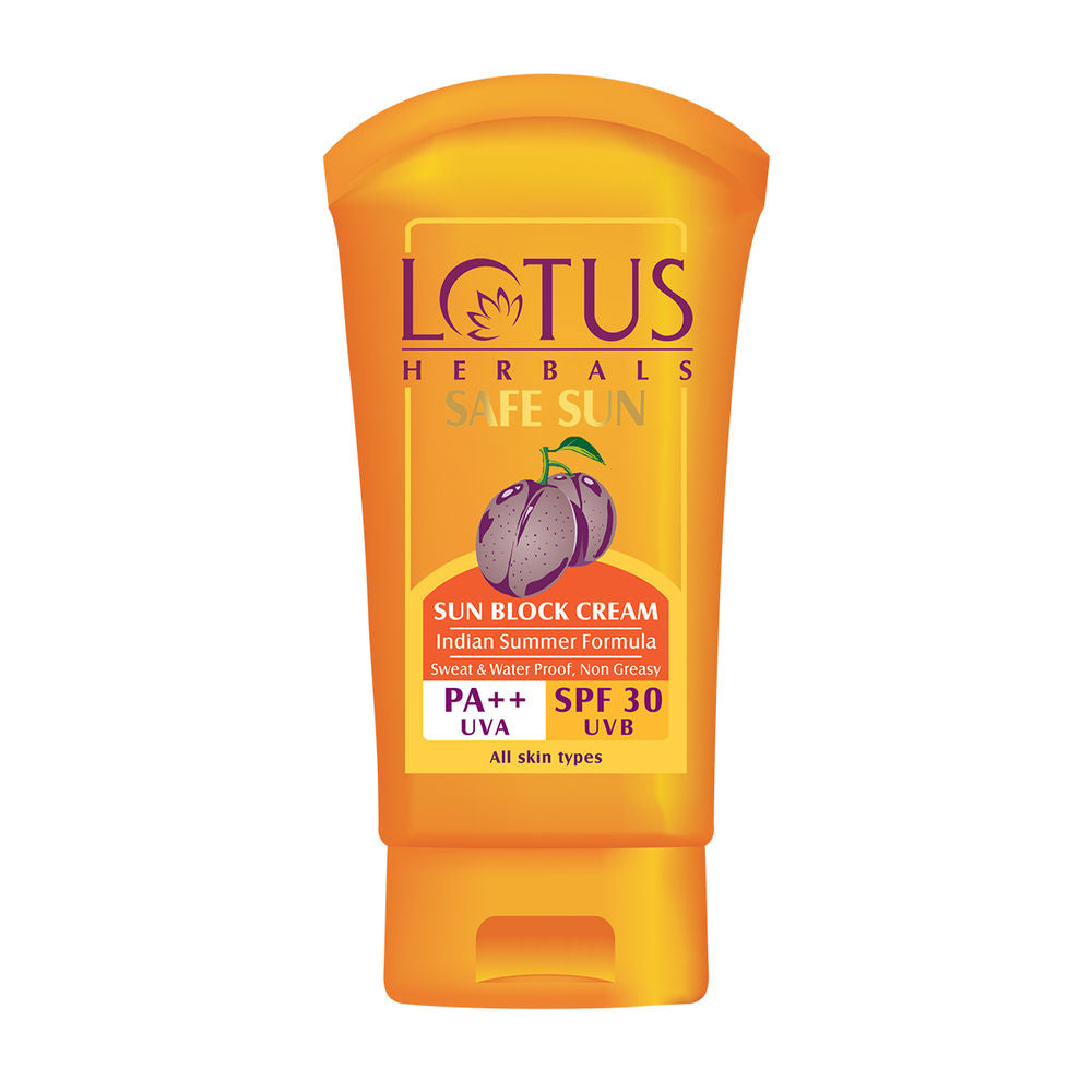 Lotus Herbals Safe Sun Block SPF 30 PA++ (Indian Summer Formula) (100gm)