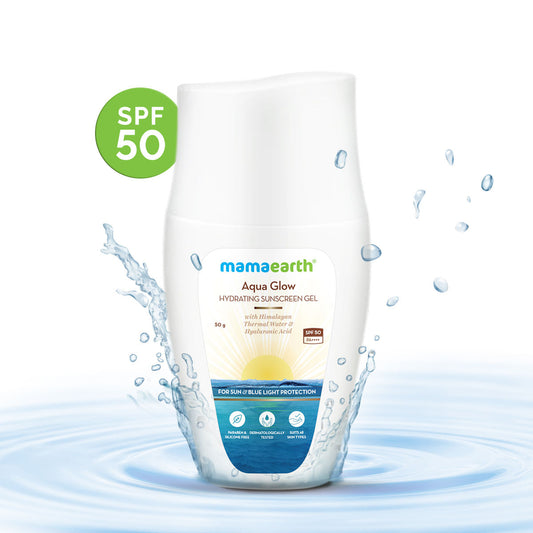 Mamaearth Aqua Glow Hydrating Sunscreen Gel With Himalayan Thermal Water & Hyaluronic Acid (50gm)