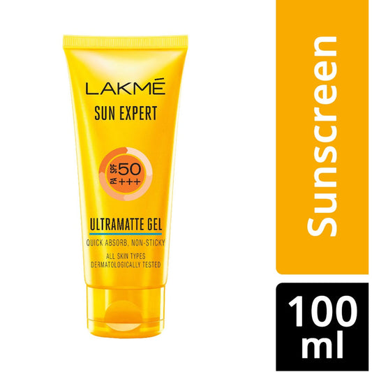Lakme Sun Expert SPF 50 PA+++ Ultra Matte Gel Sunscreen (100gm)
