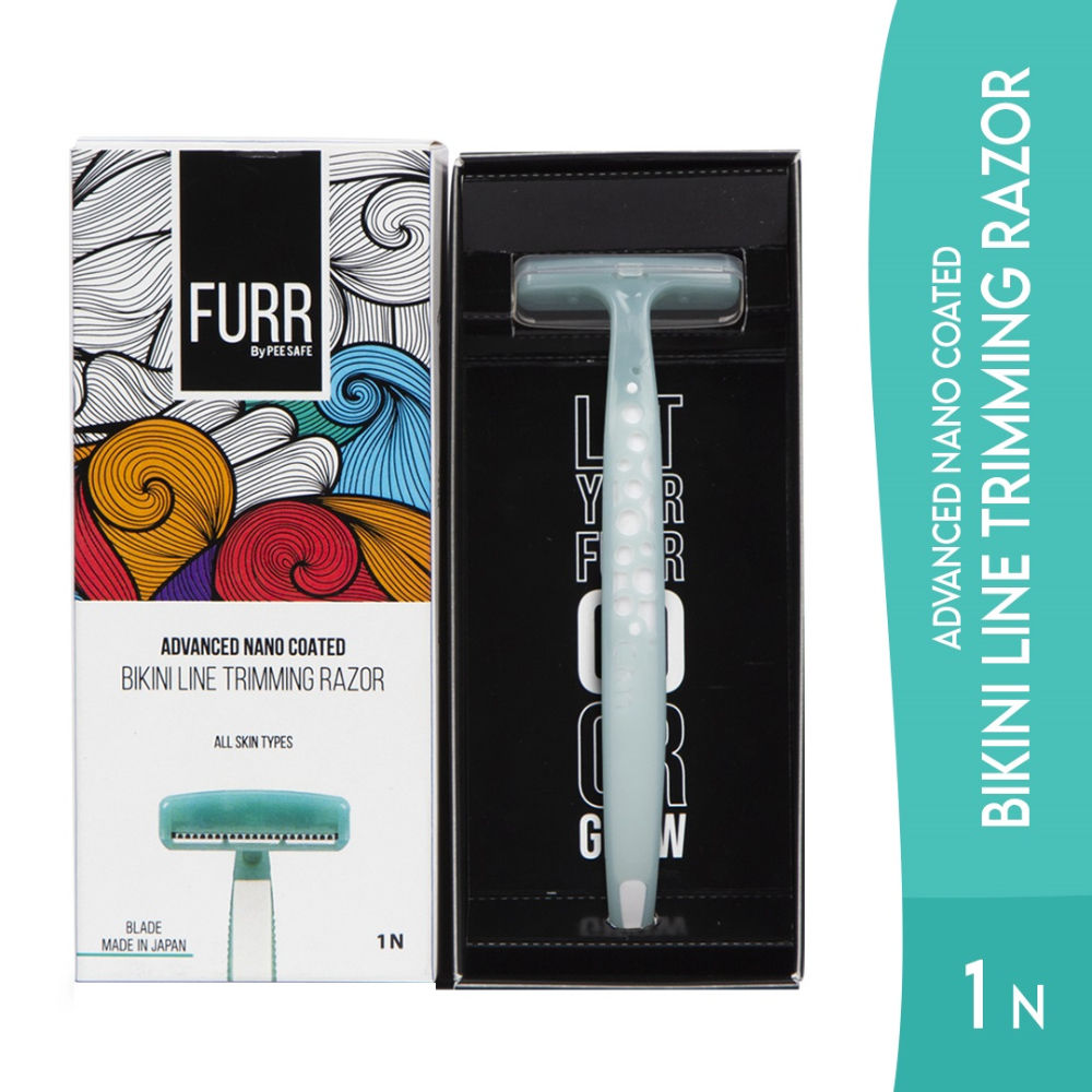 Furr by Pee Safe Bikini Line Trimming Razor | For Painless Body Hair Removal Count 1