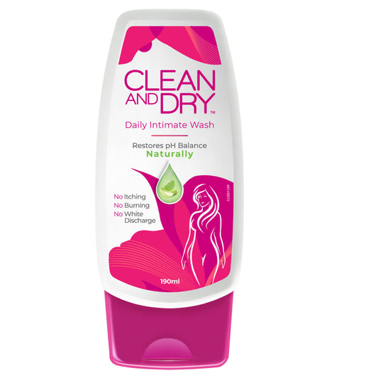 Clean & Dry Daily Intimate Wash (190ml)
