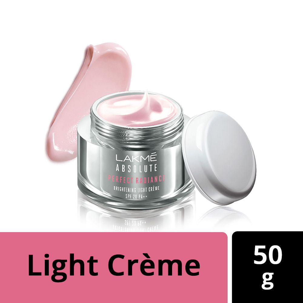 Lakme Absolute Perfect Radiance Skin Brightening Light Crème SPF 20 PA++ (50gm)