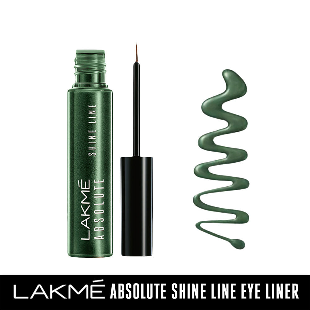 Lakme Absolute Shine Line Eye Liner - Sparkling Olive (4.5ml)