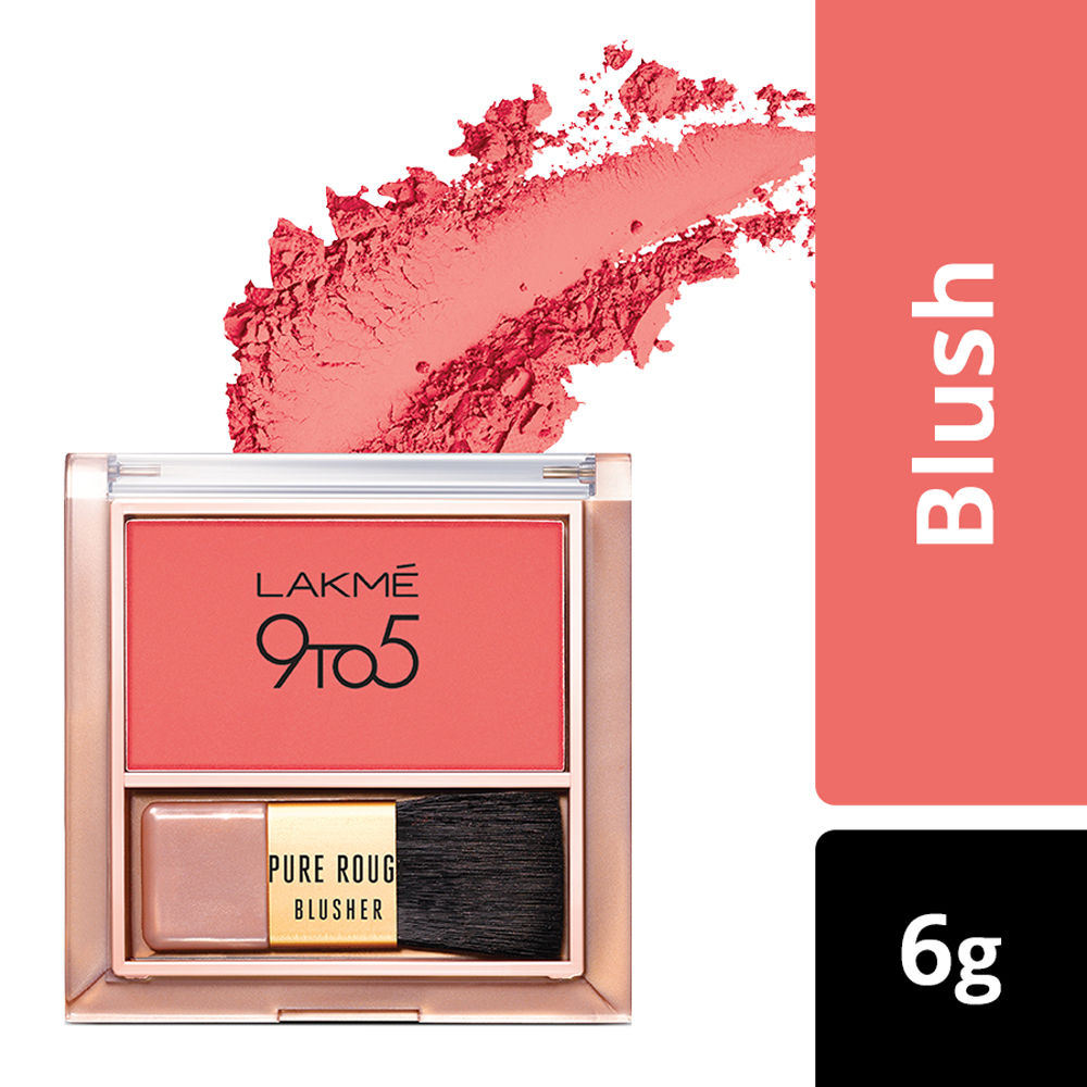 Lakme 9 To 5 Pure Rouge Blusher - Coral Punch (6gm)
