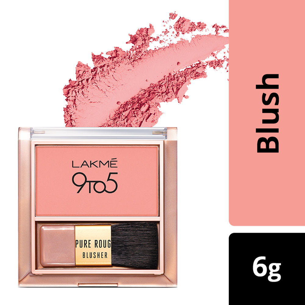 Lakme 9 To 5 Pure Rouge Blusher - Nude Flush (6gm)