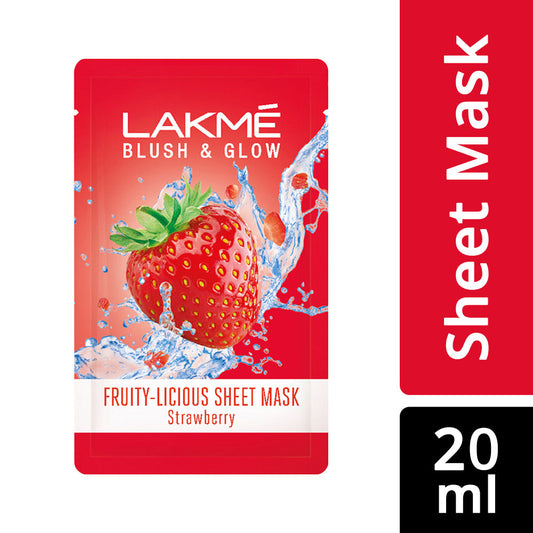 Lakme Blush & Glow Sheet Mask - Strawberry (20ml)