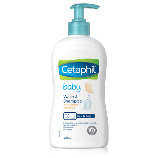 Cetaphil Baby Wash & Shampoo with Organic Calendula (400ml)