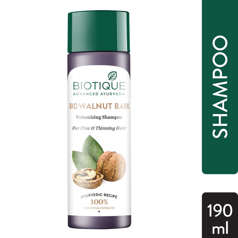 Biotique Bio Walnut Bark Volumizing Shampoo For Fine & Thinning Hair (190ml)