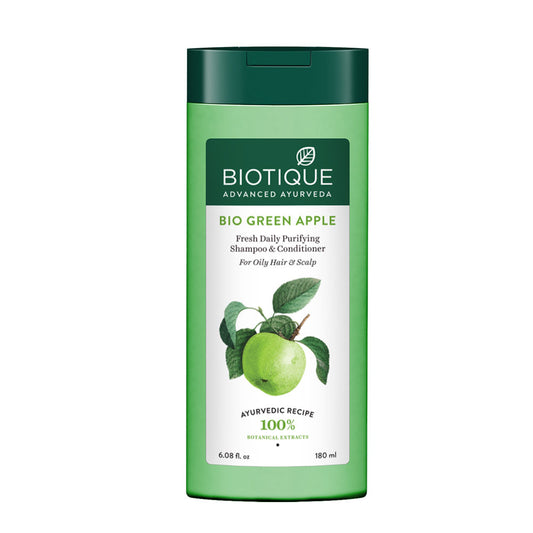 Biotique Bio Green Apple Fresh Daily Purifying Shampoo & Conditioner (180ml)