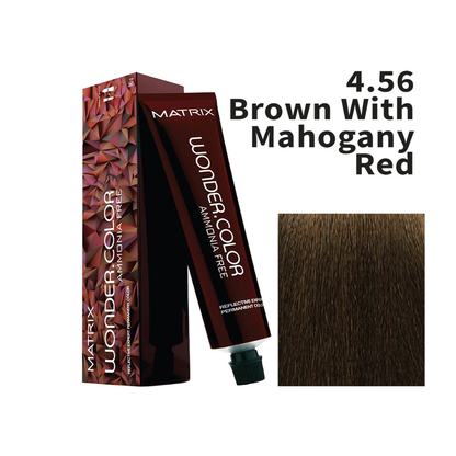 Matrix Wonder Color Ammonia Free 4.56 (Brown with Mahogany Red)