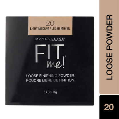 Maybelline New York Fit me Loose Finishing Powder - 20 Light Medium (20gm)