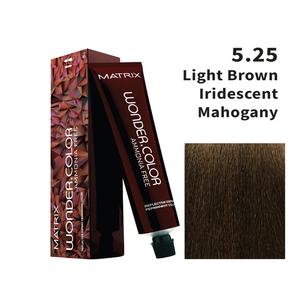 Matrix Wonder Color Ammonia Free 5.25 (Light Brown with Iridescent Mahogany)