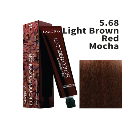 Matrix Wonder Color Ammonia Free 5.68 (Light Brown with Red Mocha)