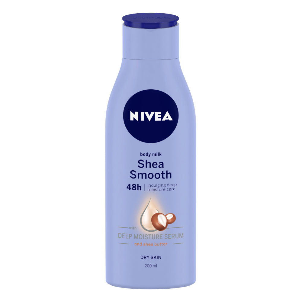NIVEA Body Lotion Shea Smooth Milk - For Dry Skin (200 ml)