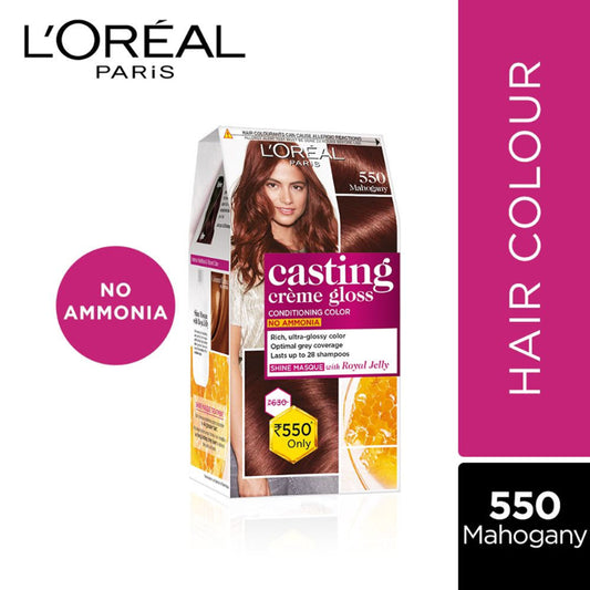 L'Oreal Paris Casting Creme Gloss Hair Color - Mahogany (87.5gm+72ml)