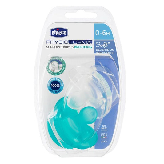 Chicco Soother Physio Soft Boy Sil 0-6M 2Pcs (6)