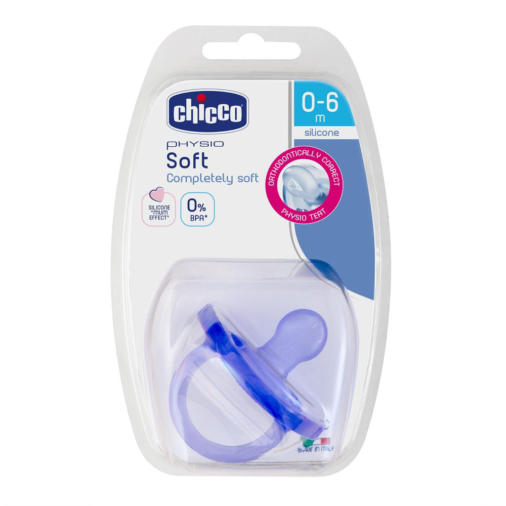 Chicco Soother Physio Soft Color Sil 0-6M Green (Color May Very) (6)