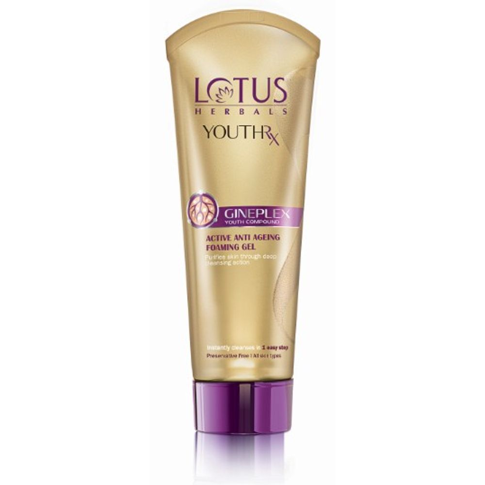 Lotus Herbals Gineplex YouthRx Active Anti-Ageing Foaming Gel (100gm)
