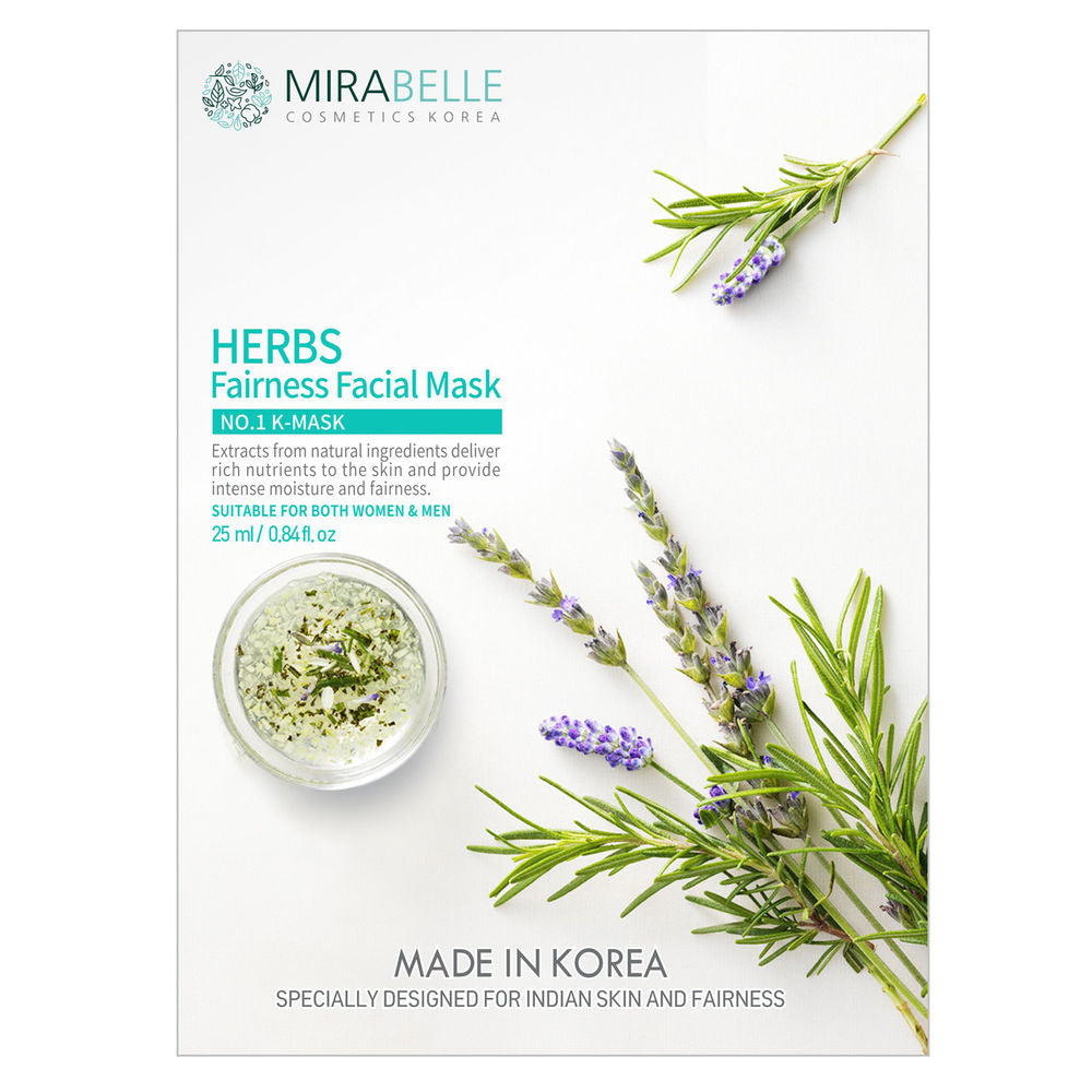 Mirabelle Korea Herbs Fairness Facial Mask (25ml)